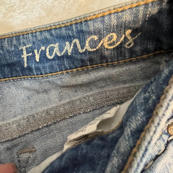 Silver Jeans Francis LOW RISE/FLARE LIGHT WASH SLIGHTLY DISTRESSED 29/33 NWOT - Picture 7 of 8